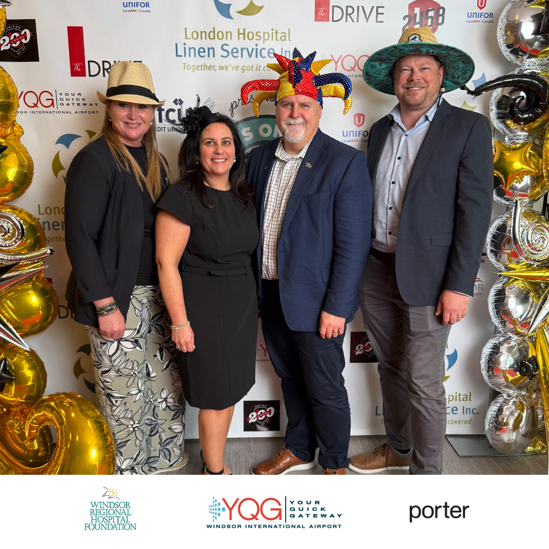 YQG_Airport's tweet image. 🎩✨ A fantastic night at the Hats Off for Healthcare Hatsquerade! Proud to partner with WRHF and Porter Airlines to raffle a trip in support of local healthcare. Congrats to the winner and thanks to everyone who made it such a success! 💙✈️
#HatsOffForHealthcare #GivingBack