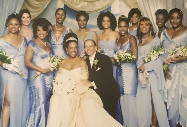 Sheryl Lee Ralph's bridesmaids’ photo from her 2005 wedding.🖤
