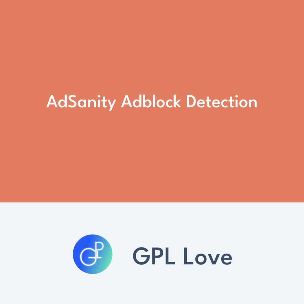LoveGpl's tweet image. AdSanity Adblock Detection 1.4.2
Only 4.59 
tinyurl.com/24dvmnag

#Marketing #Plugins #WordpressPlugins #Adsanity