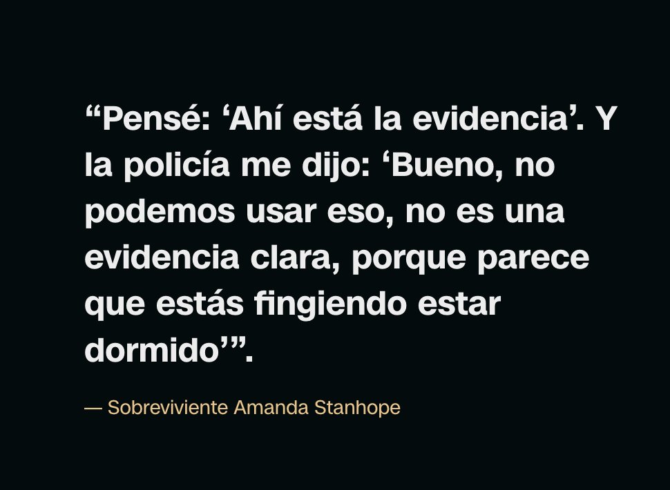 Esta investigación también expone el calvario al que se enfrentan las mujeres que quieren denunciar u obtener justicia y cómo muchas de ellas optan por no hacerlo.