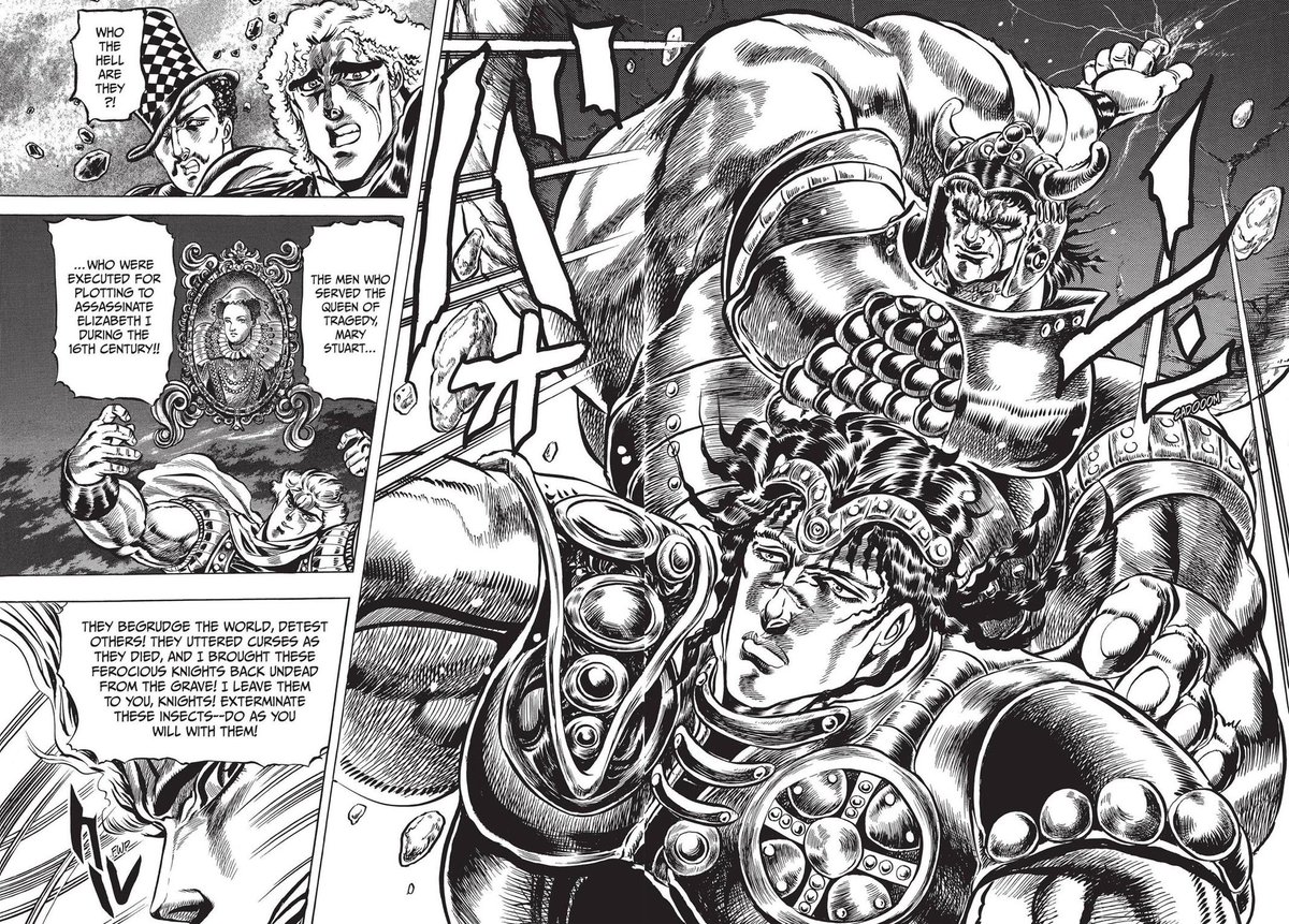 Kewjohh's tweet photo. Arakis art in phantom blood alone is quite honestly clear of the entire one piece https://t.co/pandjJYKLe