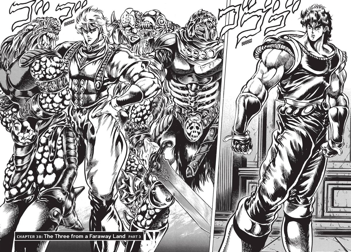 Kewjohh's tweet photo. Arakis art in phantom blood alone is quite honestly clear of the entire one piece https://t.co/pandjJYKLe