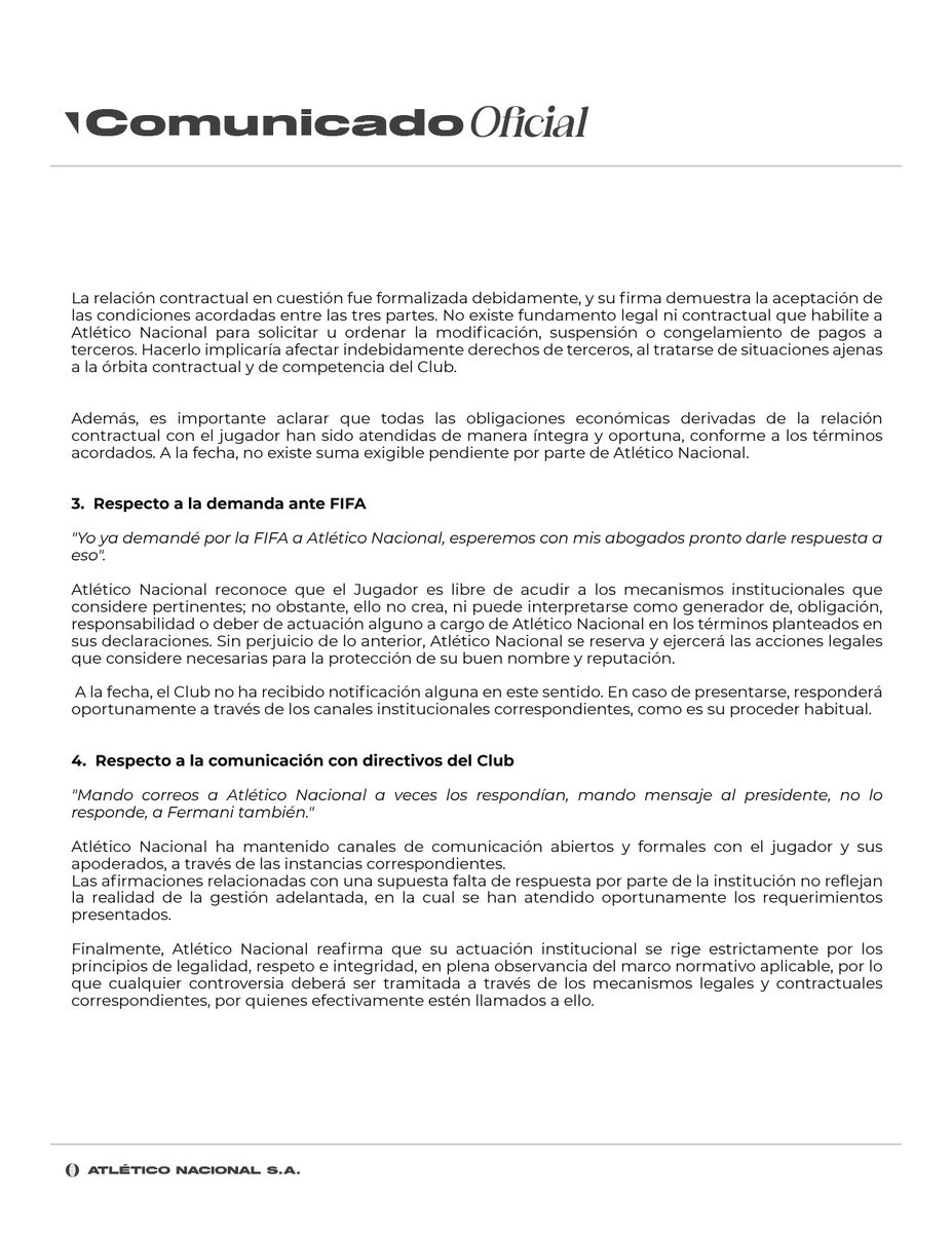 Atlético Nacional tweet media