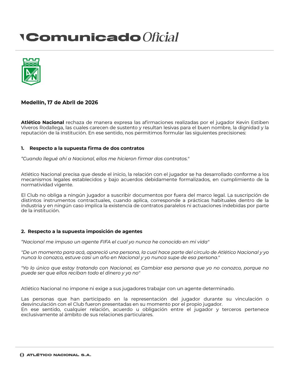 Atlético Nacional tweet media