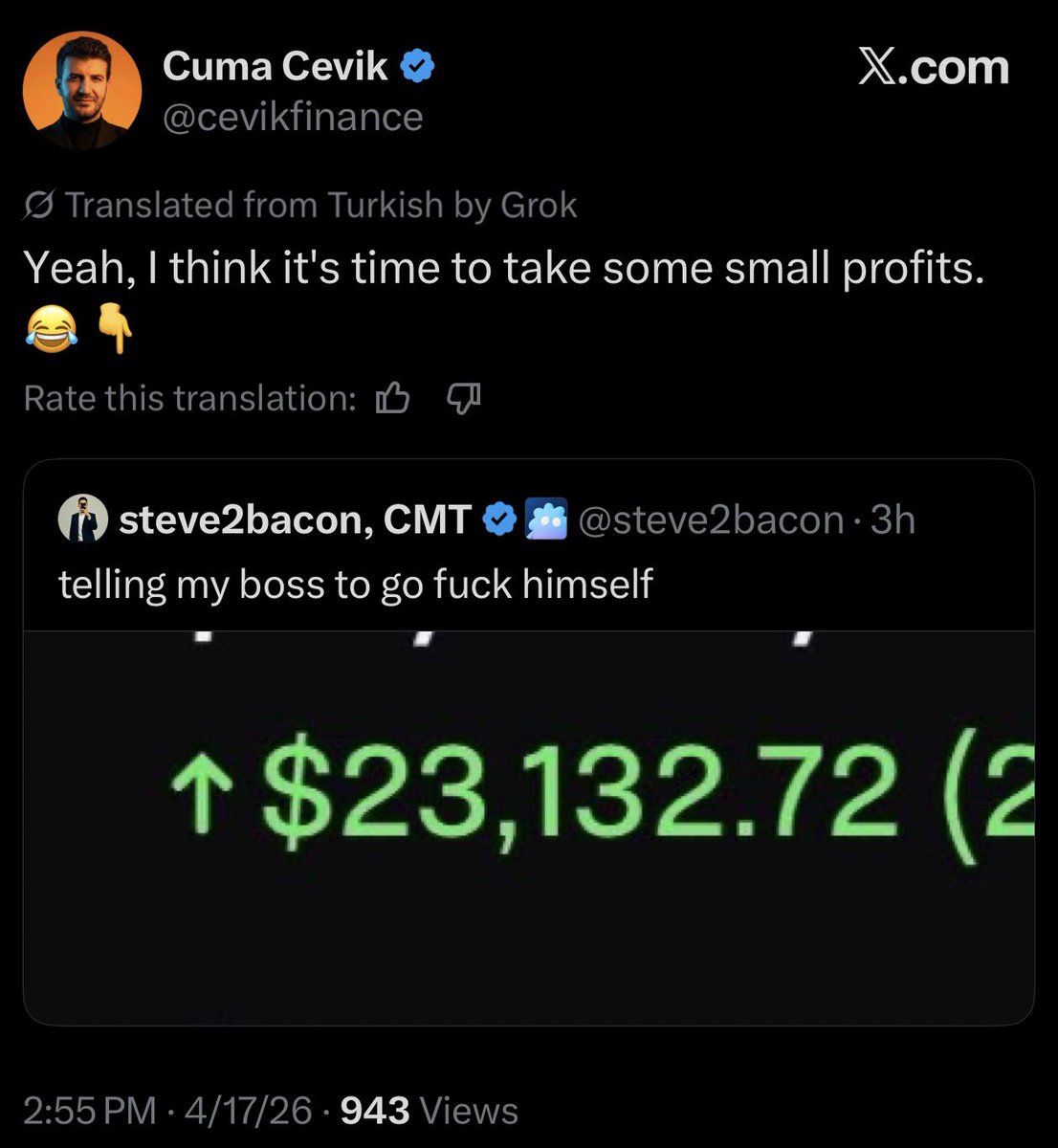 steve2bacon, CMT tweet media