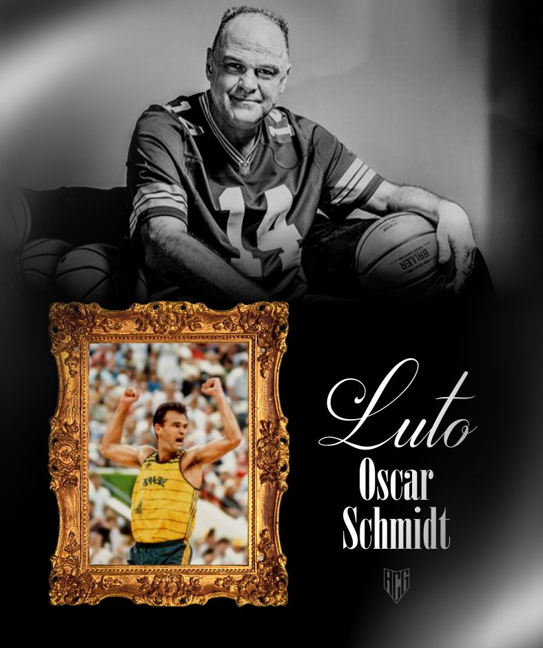ACGOficial's tweet photo. O esporte brasileiro perde um gigante. Oscar Schmidt deixa um legado eterno de talento, dedicação e paixão. O Atlético Goianiense se solidariza com familiares, amigos e fãs dessa lenda, que está eternizado na memória de todos os brasileiros. Descanse em paz.🖤 https://t.co/IFEus6khDq
