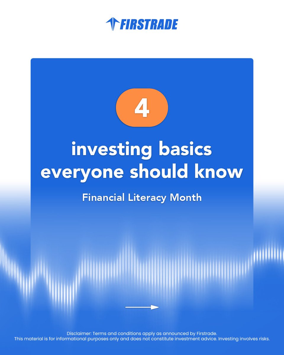 Firstrade's tweet image. 📚 Financial Literacy Month 

Before chasing returns, 
start with the basics. 

✔ Compound Interest 
✔ Risk vs Reward 
✔ Diversification 
✔ Investment Vehicles 

Learning first. Investing smarter. 

 #Firstrade #FinancialLiteracy #SmartInvesting #StockMarket #InvestingTips