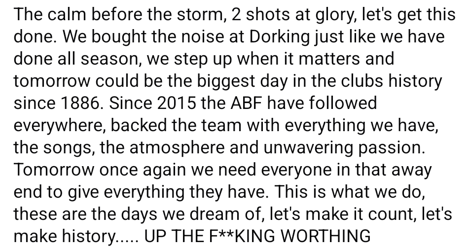AwayBoys Fanati(c)s Worthing FC tweet media
