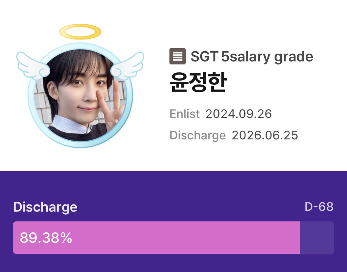 D-68!! 570th day of military service~ IT'S WEEKEND~~~ ENJOY YOUR