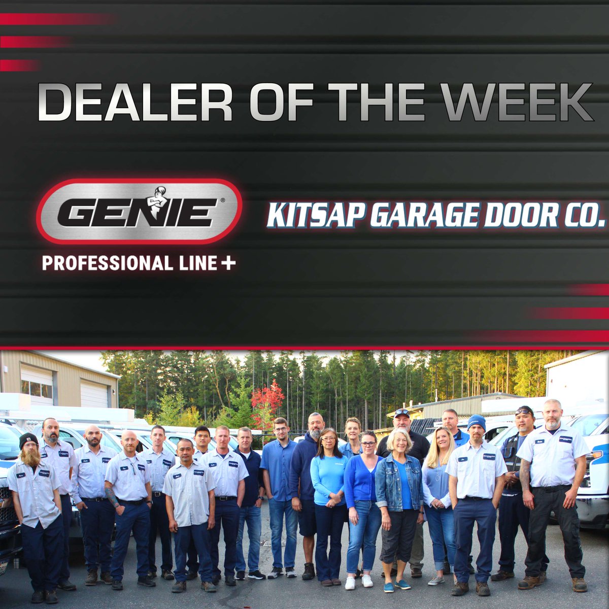 TheGenieCompany's tweet image. Congrats to #FeatureFriday dealer Kitsap Garage Door Co! Going three generations strong since 1975, they proudly serve the northwest peninsula of WA!
Check them out at:
kitsapgaragedoor.com