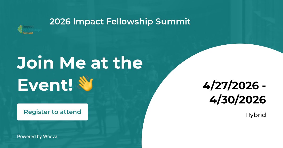 JoelAlexOlang1's tweet image. Excited to join the hybrid 2026 Impact Fellowship Summit! A hybrid event (April 27–30)

Building on my @KelloggSchool @NorthwesternU training, I'm showcasing how @M_Kliniki &amp;amp; our Agentic #ArtificialIntelligence #Nia are converging #Healthtech &amp;amp; #Fintech for the last mile.

I also