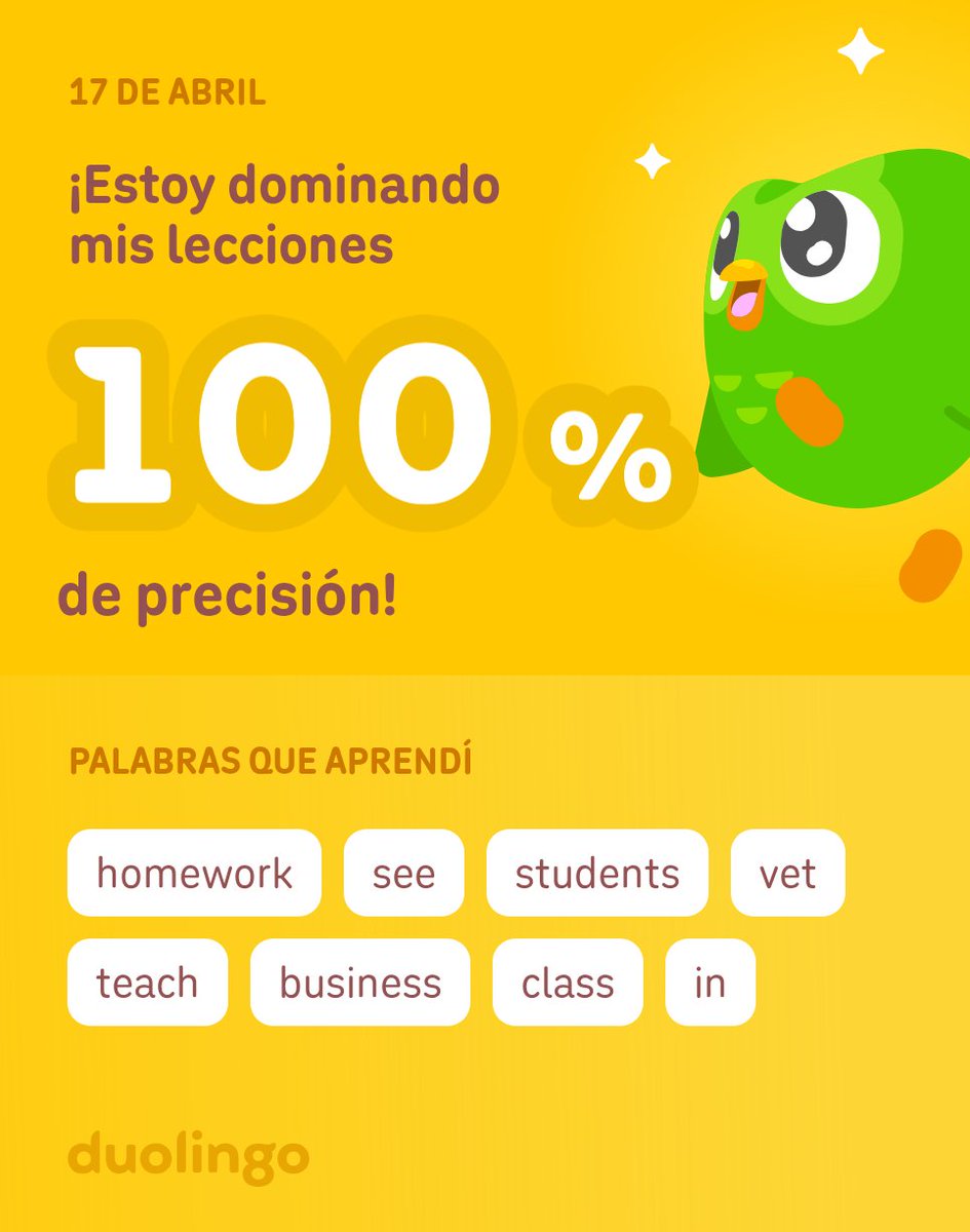 RafaxTdC's tweet photo. ¡Estoy aprendiendo inglés en Duolingo! Es gratis, divertido y efectivo. https://t.co/zIOmhPA3mm