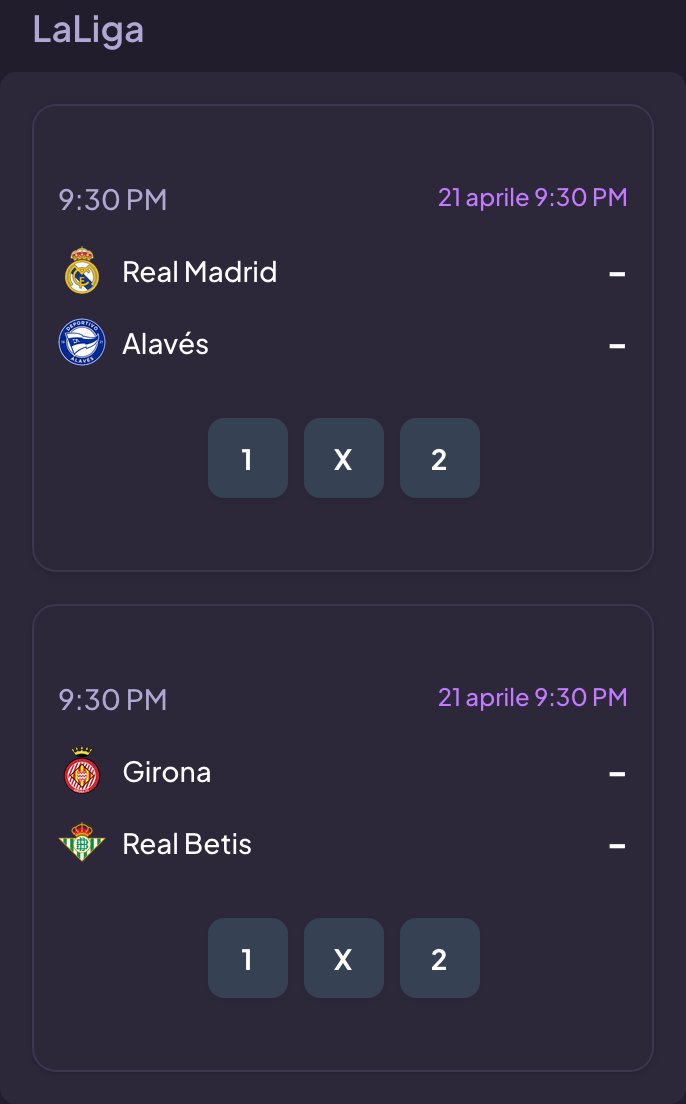 Fanta_schedina's tweet image. Che giornata in arrivo per gli amanti della Liga! 🤩 Athletic, Mallorca, Real Madrid e Girona in campo per una serata indimenticabile. Quale squadra ti sorprenderà di più? 💬
Invia i tuoi pronostici su Fantaschedina 🔮
#Calcio #Pronostico #Pronostici #Fantaschedina #LaLiga