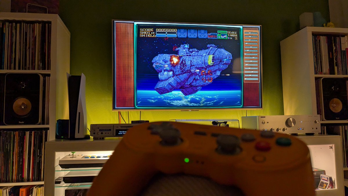 TommessThomas's tweet image. Earthion-Vibes am Abend.✨☄️🕹️ #Earthion #Gaming #Shmup