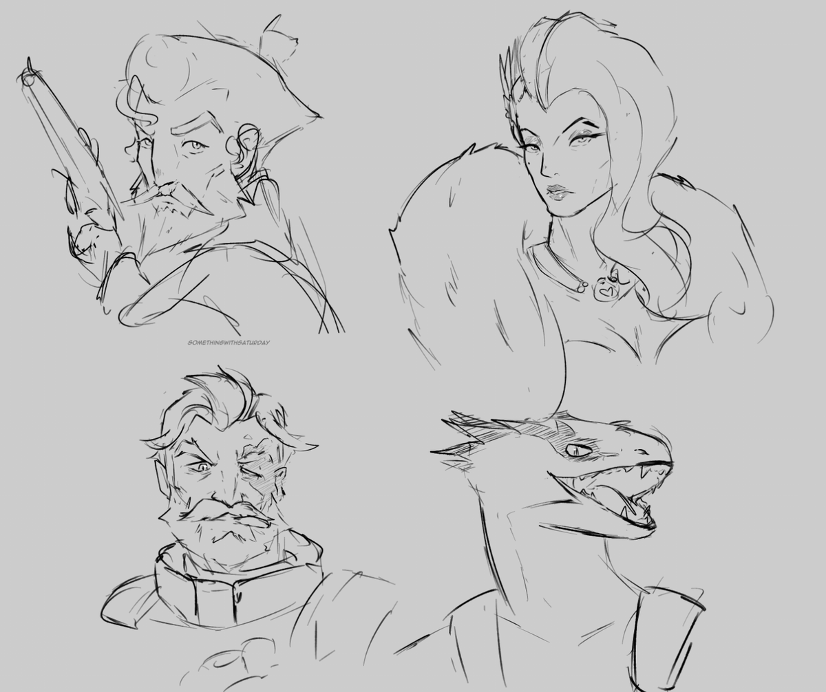 Doodles of some deadlock characters I haven't drawn yet
#deadlock
