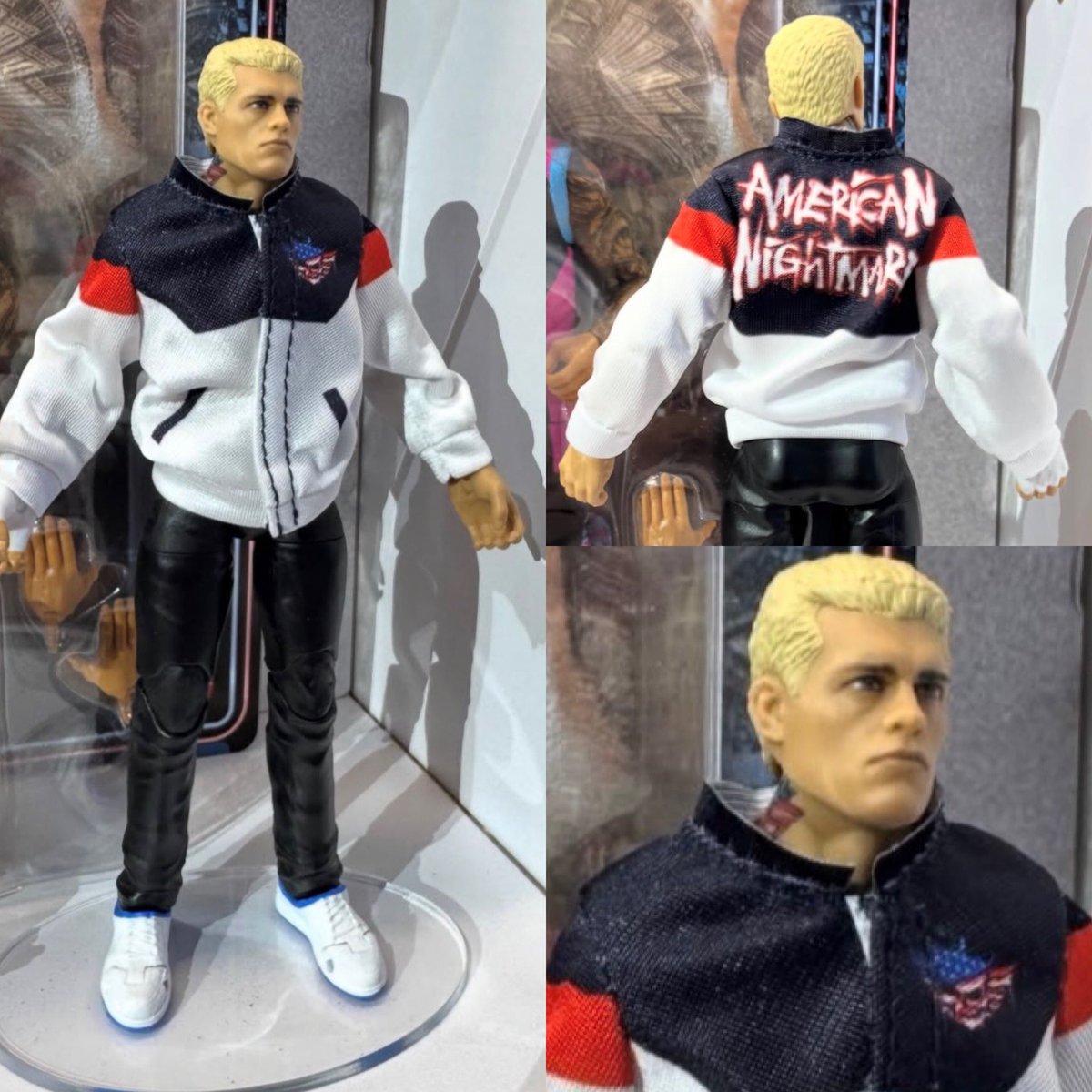 aic_podcast's tweet image. 🇺🇸💀SNME WAVE 2 CODY💀🇺🇸

Revealed at #WWE World at #Wrestlemania by friend of the pod @actionfigattack — here’s a look at @CodyRhodes from the Walmart-exclusive #SNME line coming later this fall. Again — the new neck tattoo deco is CLEAN! 🫶

#codyrhodes #wweelitesquad