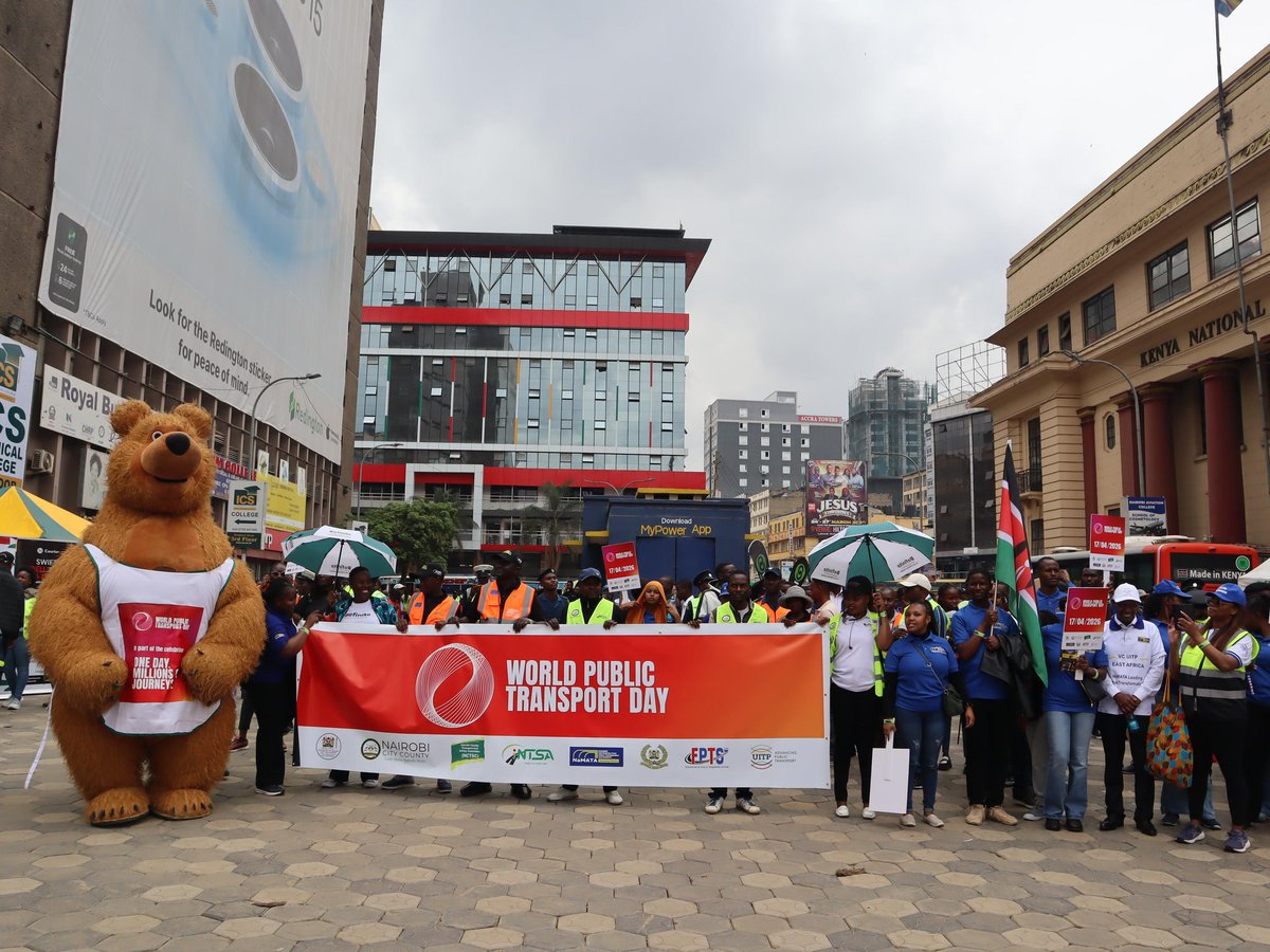 Ke_NaMATA's tweet photo. Happy World Public Transport Day!

 Nairobi marked it with a vibrant procession &amp; partner exhibitions, graced by UITP Africa Head Laverne Dimitrov &amp; partners. Celebrating all who keep Kenya moving. One day. Millions of journeys. #WPTD #NairobiMoves #WorldPublicTransportDay https://t.co/xaq2Vuc6mJ