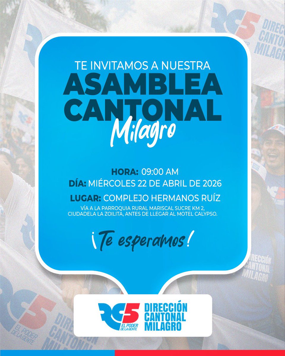 Revolución Ciudadana Milagro tweet media