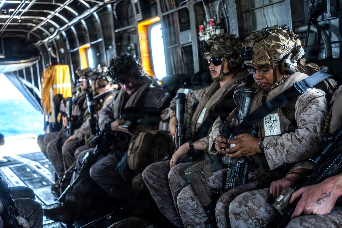 Mission Ready. Anytime, Anywhere. 🫡 ⚓

U.S. Marines with the 11th Marine Expeditionary Unit execute a quick reaction force drill aboard USS Portland (LPD 27), sharpening rapid response capabilities and crisis readiness in the Pacific—ensuring forces are prepared to respond