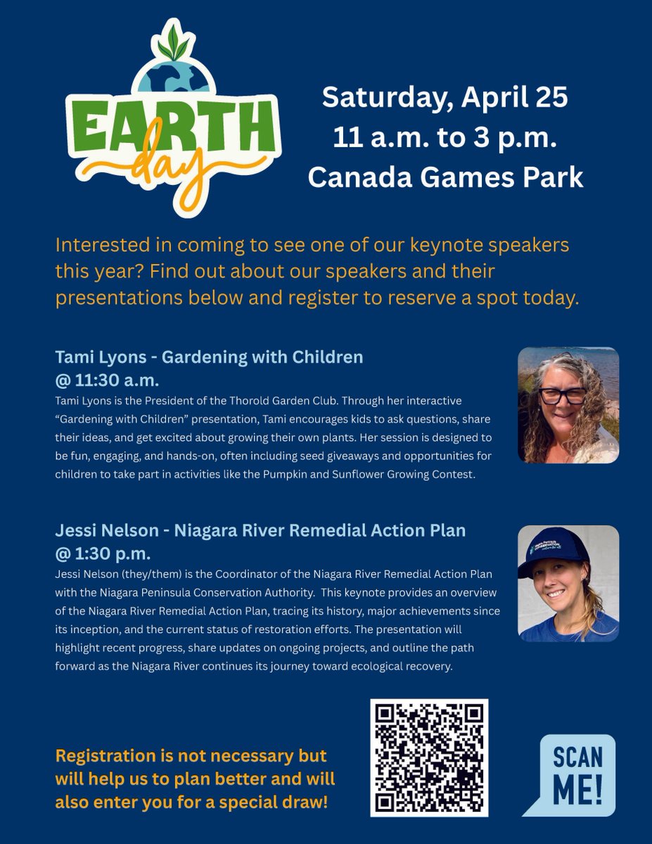 NiagaraRiverRAP's tweet image. 🌿 Keynote talk: Earth Day event in Thorold! 🌎️ 
Jessi will share how collective action and the RAP program has taken the Niagara River from heavily polluted to vibrant &amp;amp; healthy! 
Come on April 25 at 1:30 p.m. to learn more! 
#EarthDay #NiagaraRiver #NRRAP