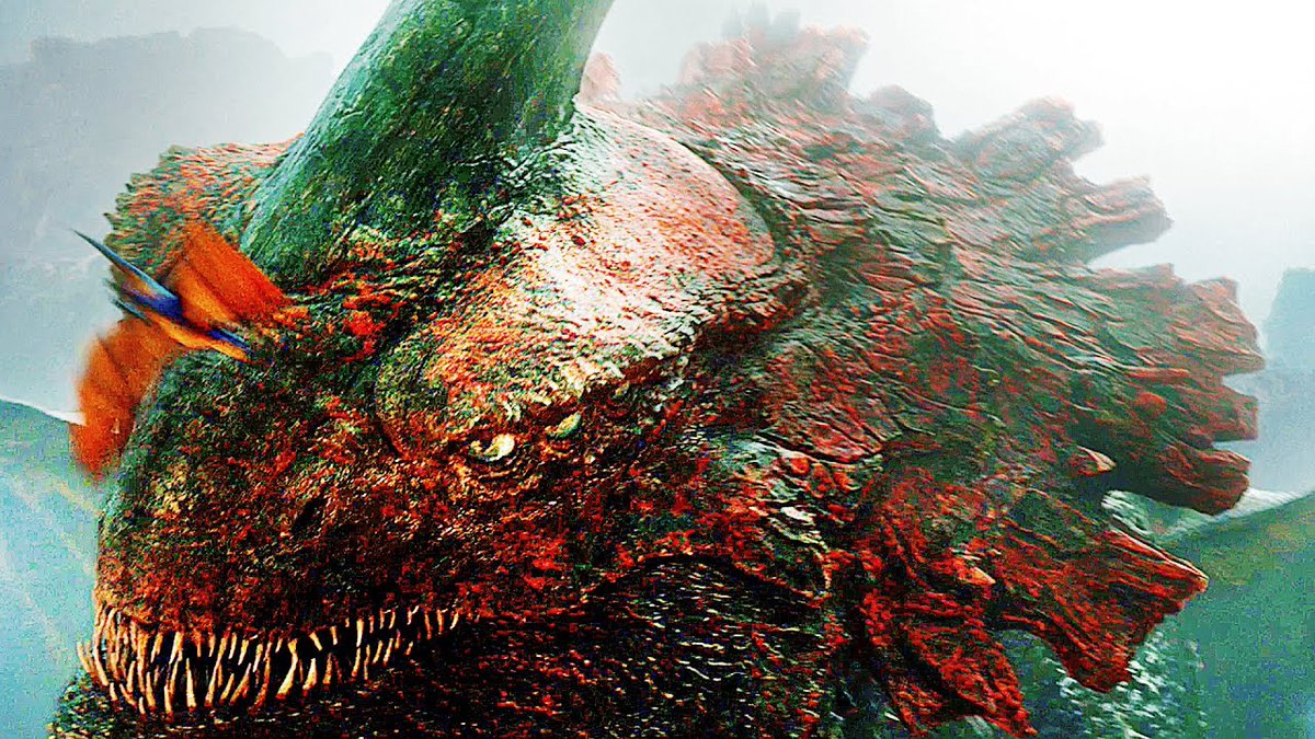 Suchotator561's tweet image. #creaturedesign #specevo #evolution #jurassicworld #monsterverse
In media, we see that a common trope in creature design is putting needle sharp teeth to large predators. Does anybody know of any possible alternative dentition to make their designs even more interesting? (1/2)