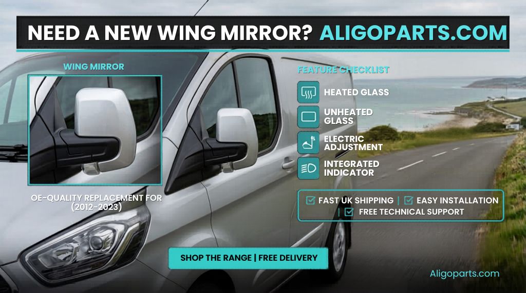 aligoparts's tweet image. Cracked wing mirror? Fix it fast and get back on the road with Aligoparts! 🚐✨

📦 Fast &amp;amp; FREE UK Shipping! 🛒 Shop now:  
aligoparts.com

#FordTransit #VanLife #UKVans #Aligoparts #CarParts