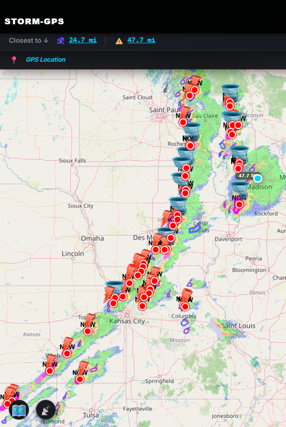 STORM_GPS_2's tweet photo. Unfortunately, it appears everything is in place to make this a rough afternoon and evening!  Please be on your game. Visit our website!  #wiwx #mnwx #ilwx #mowx #iawx #kswx #okwx  #txwx https://t.co/2tNkRfT1Dr