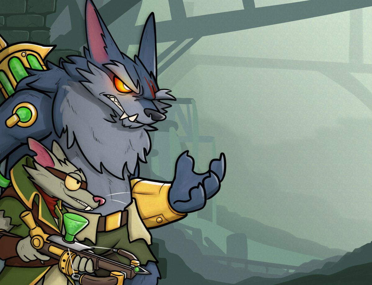 benteem1's tweet image. 不为什么 单纯想画他们一起同框😳
#twitch #LeagueOfLegends #Warwick