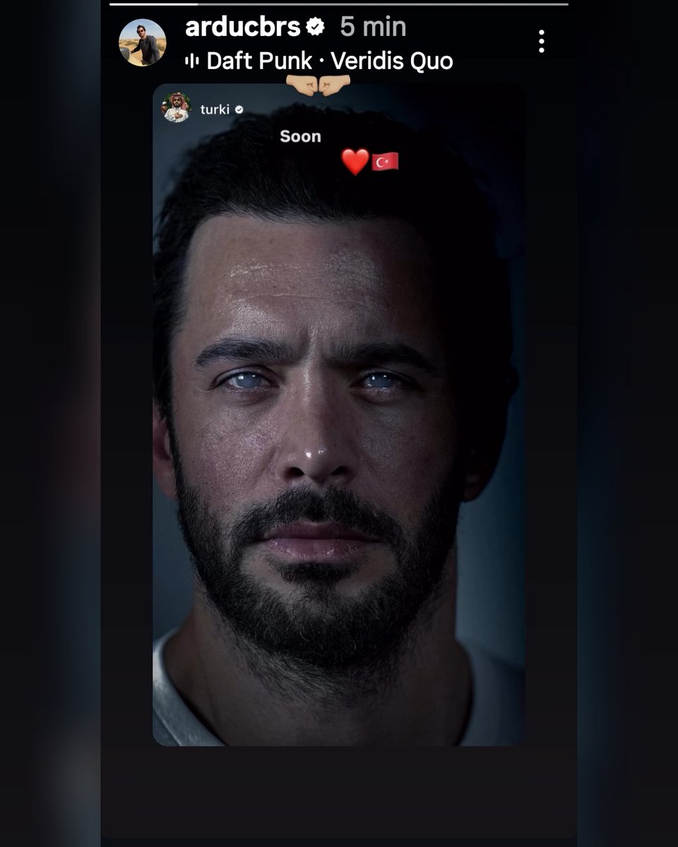 Historia de #BarışArduç  en IG. Repostea a @turki que es asesor de la Casa Real Saudí con rango de ministro, es presidente del Consejo de ADMINISTRACIÓN DE LA AUTORIDAD GENERAL DE ENTRETENIMIENTO DESDE 2018.