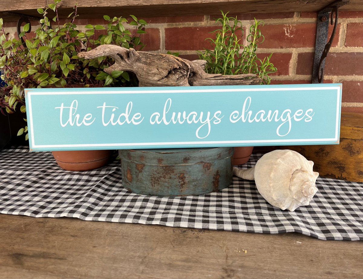CountryWorkshp's tweet image. The Tide Always Changes Wood Sign, #BeachTheme, Beach Cottage Sign, Custom Colors, #BeachDecor #Inspiring Message #smilett23 etsy.me/4vRF55w via @Etsy