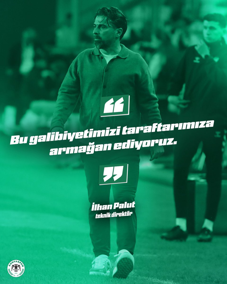 konyaspor's tweet photo. 🎙️ Teknik Direktörümüz İlhan Palut, Hesapcom Antalyaspor galibiyetimiz sonrası açıklamalarda bulundu. https://t.co/E8f0qB3lat
