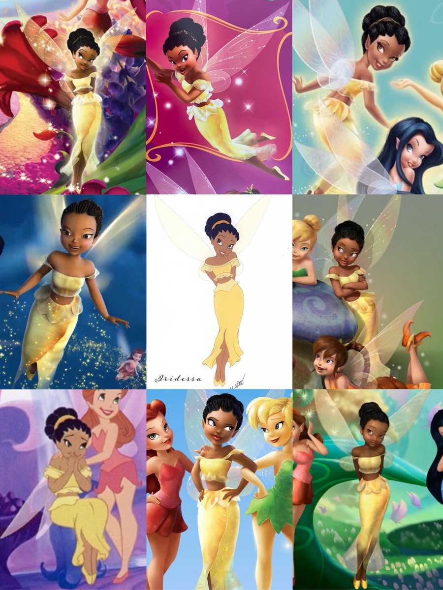 this cute outfit being THE iridessa look for a while yet never appearing in the movies breaks my heart it’s so pretty on her ☹️