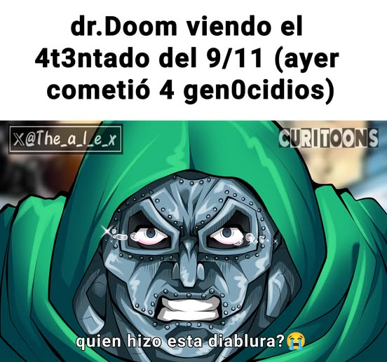 ErickQu24589317's tweet image. #DrDoom #Thragg #meme 
Lo que sufrió el doctor, causita.