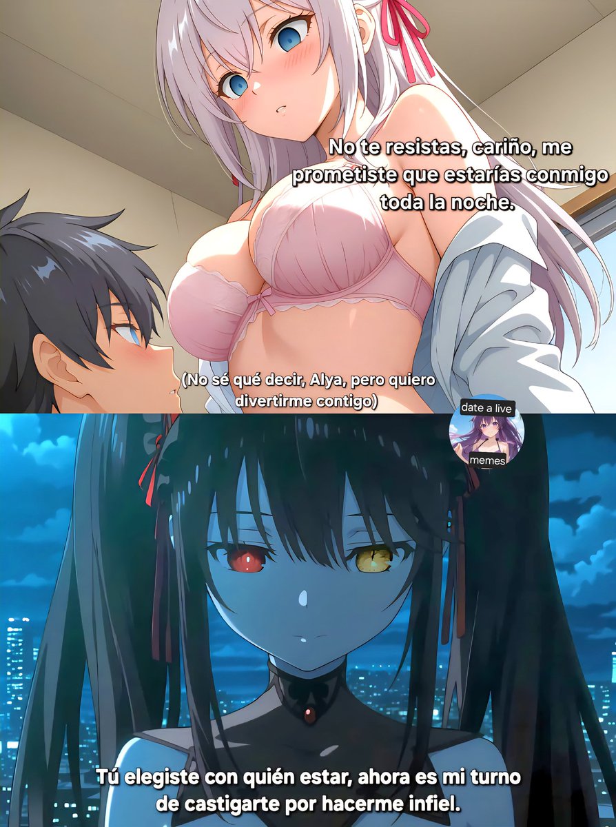 #date_a_live #DateALive #Memes #Kurumi_Tokisaki #KURUMI a  kurumi le rompen el corazón pero el culo jamás 😢
