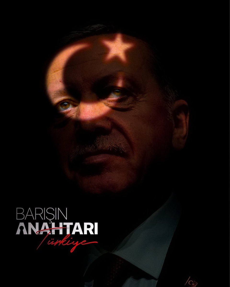 Barışın, istikrarın ve güçlü diplomasinin adı: Türkiye 🇹🇷
Dün olduğu gibi bugün de Cumhurbaşkanımız Sayın Recep Tayyip Erdoğan’ın Liderliğinde mazlumun yanında, zalimin karşısında durmaya devam ediyoruz.
barışın anahtarı güçlü bir Türkiye’dir.

#BarışınAnahtarıTürkiye