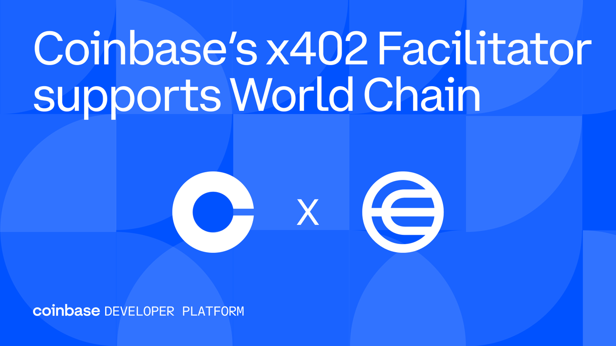 🚀 We have lift off!

<a href="/world_chain_/">World Chain</a> is now supported by Coinbase’s x402 Facilitator!

Why humans and agents will love this:

→ For Sellers: Accepting payments via World Chain ensures a verified human is behind every agentic transaction.

→ For Buyers: Paying on World Chain