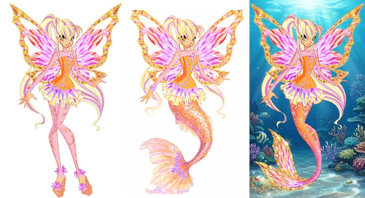Patri_MV13's tweet image. Stella Tynix version sirena  
#stella #winx #winxstella #winxclub #sirena #mermaid