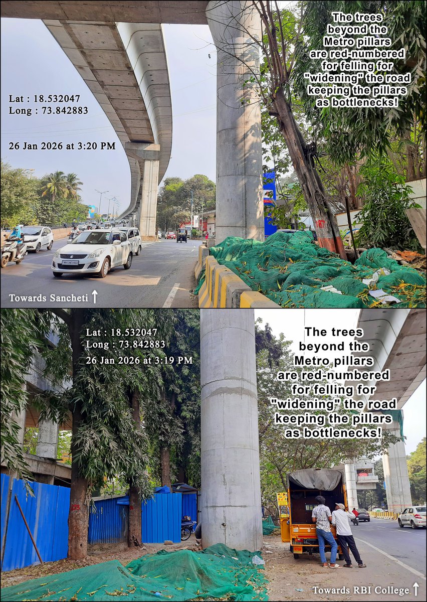 🚨 Save ≈530 Trees 🌳🪚❗ on Ganeshkhind Road, from this futile road "widening" with bottlenecks same as the present width. ☠️
✉️ Send Objection Email : punesamvad.wordpress.com/2026/04/09/obj… ✊🏽
⏰ Deadline: 23 April 2026 (Thursday) at 6pm
#ChaloPMC #Puneसंवाद 
⚠️ Please Share and Spread... 🙏🏽