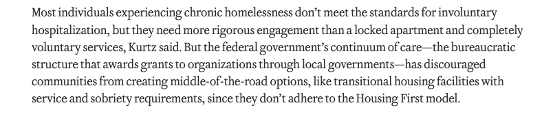 InstituteCicero's tweet photo. "Unsheltered homelessness climbed 47.1% between 2016 and 2019 even as the Golden State increased permanent housing units by 33% and overall homelessness funding by 101%."

Cicero's @SaltLakeDevon spoke with @AddieOffereins of @WNGdotorg about why the Housing Only approach to homelessness is failing: