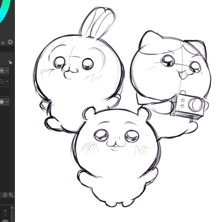 me hice un bocetito todo wonito