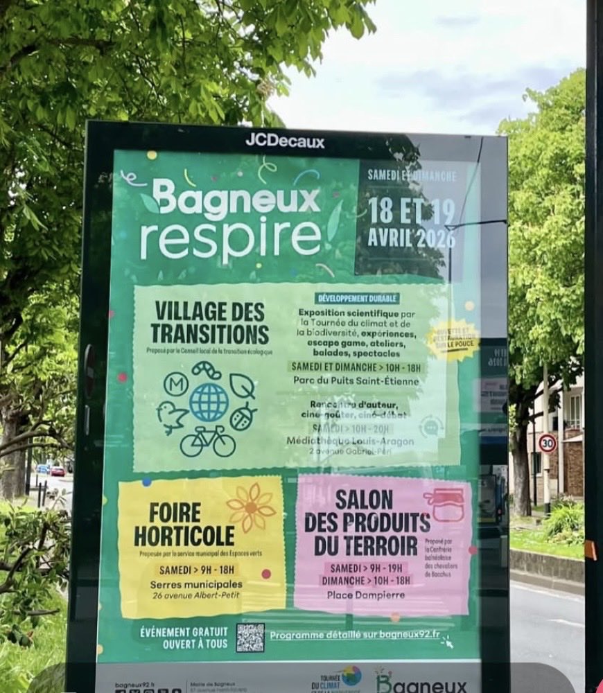 Week-end “Bagneux Respire” : Foire Horticole, salon des produits du terroir, village des transitions, animations…

Retrouvez le programme sur bagneux92.fr !