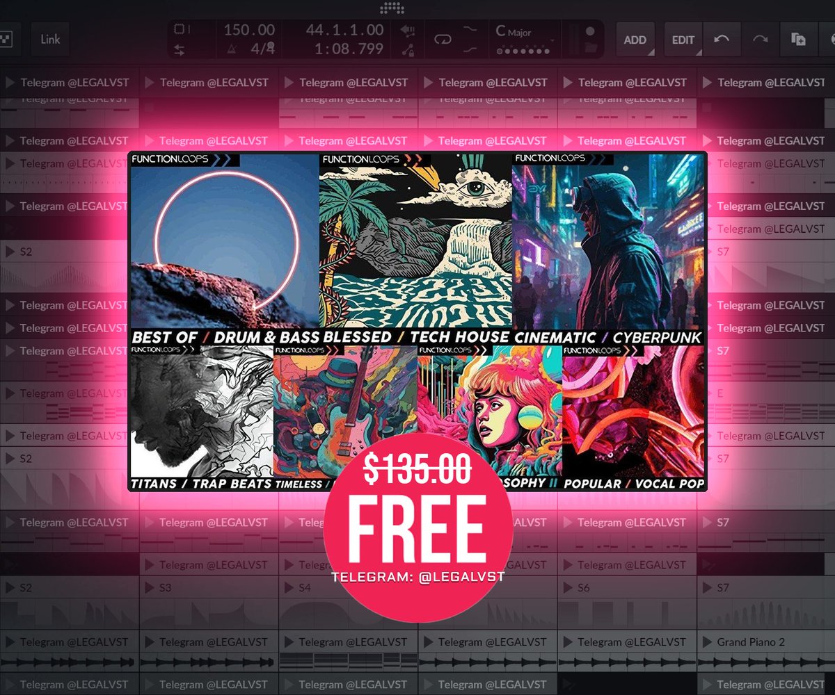 LEGAL_VST's tweet image. Artist Series Showcase by Function Loops 🎨
7-pack bundle: DnB, Pop, Trap, indie, cyberpunk, tech house + more. 24-bit WAV + MIDI, 100% royalty-free.

🎁 FREE (reg. $135) until 23 April 2025
Link in bio!

#freeplugin #functionloops #samples #midi #royaltyfree #musicproduction