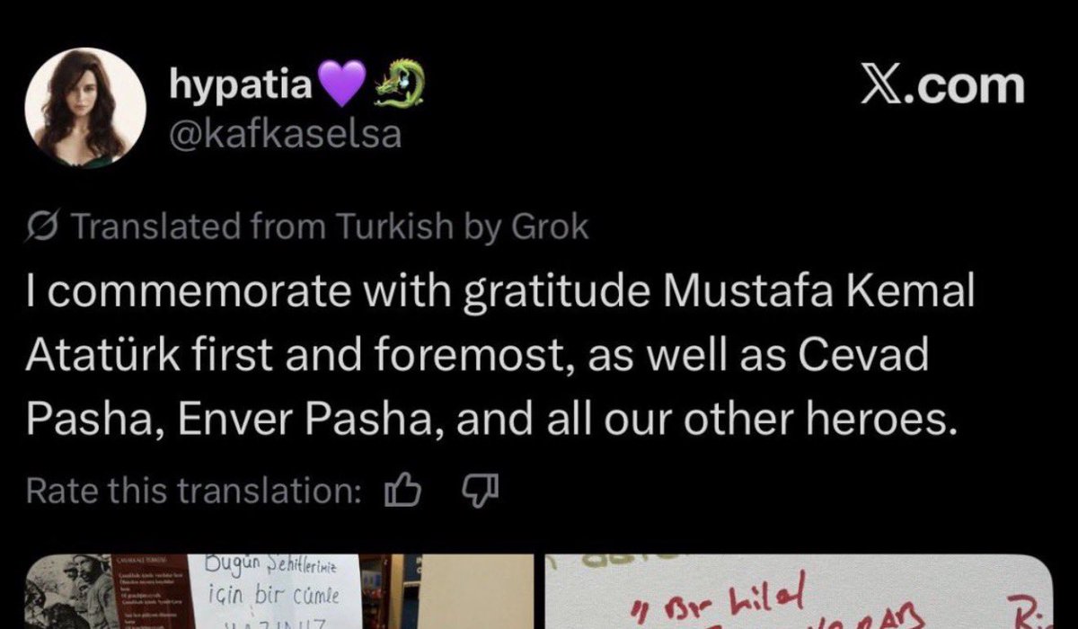 Not only are you using ai which harms the livelihood of black communities but also celebrate orchestrators of Armenian genocide. You have no place in this fandom, your values don’t align with ours, we do not welcome nationalists and people devoid of human compassion