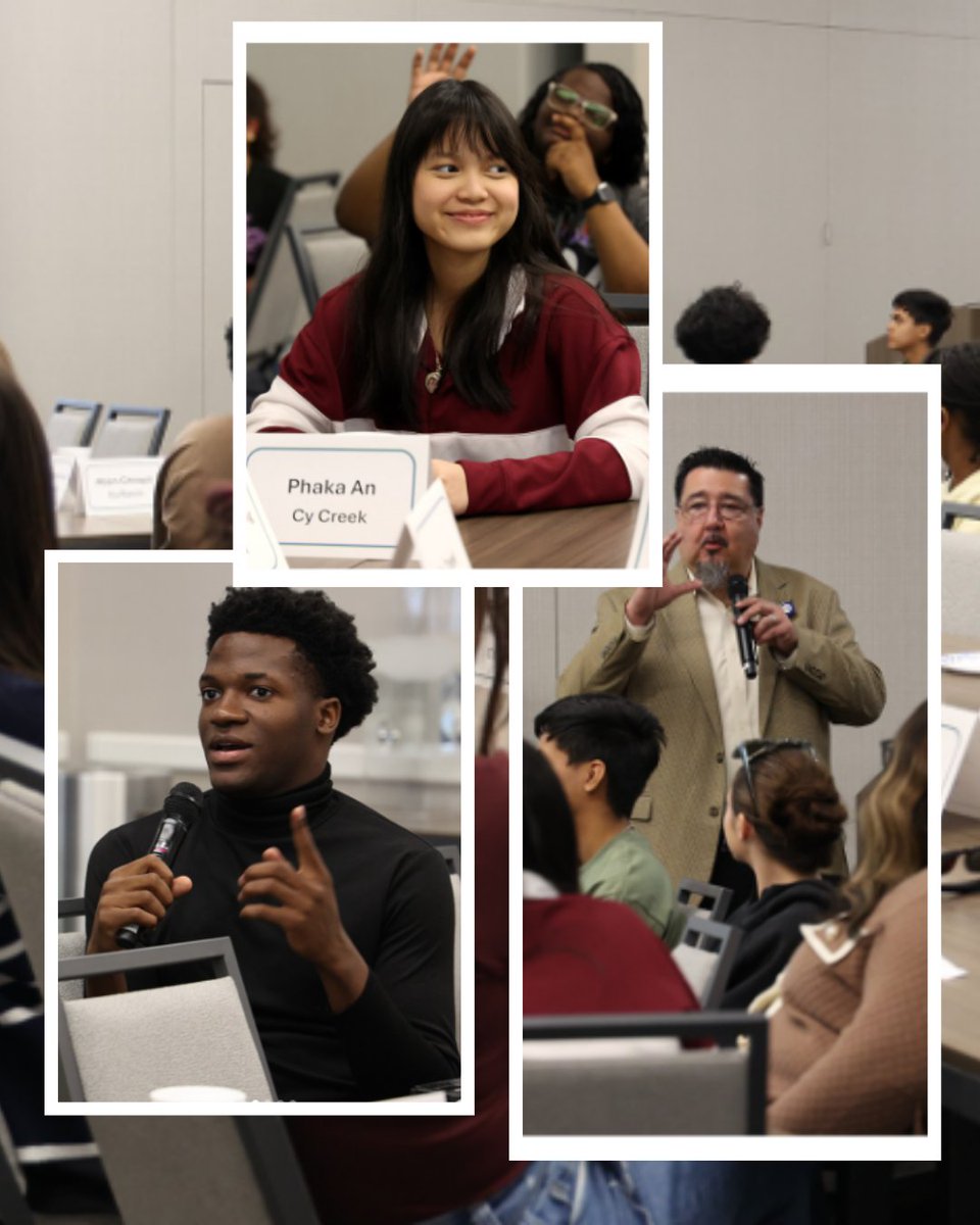 cfisdts's tweet photo. SSLC members from all 12 high schools met with CTO Charles Franklin &amp; EdTech Director Todd Sepulveda to discuss the digital tools driving student success across @CyFairISD. The future of learning is bright! 📝✨

12 schools. One mission: Student Success.

#CFISDspirit #CFISD https://t.co/zCCwBf6WWm