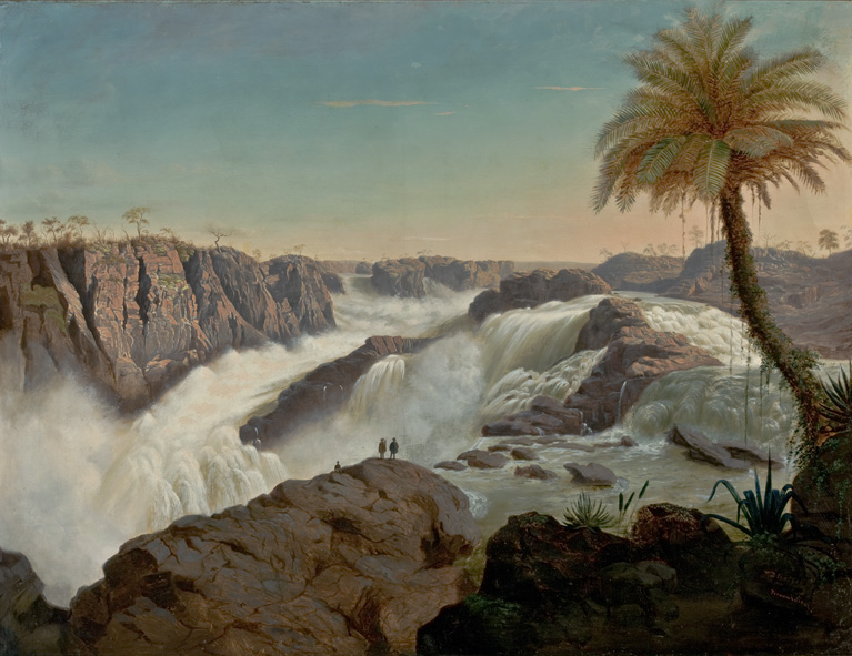 Paulo Afonso Falls on the São Francisco River in Brazil - E.F. Schute, 1850