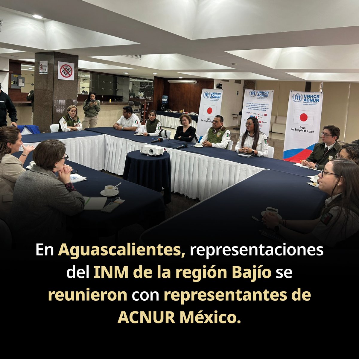 INAMI_mx's tweet image. ¡Trabajamos de la mano con @AcnurMexico por las personas en contexto de movilidad en México! 🤝

La Oficina de Representación del #INMAguascalientes, participó en una reunión con la representante en México de #ACNUR, @chiaraUNHCR. Encuentro que también reunió a las