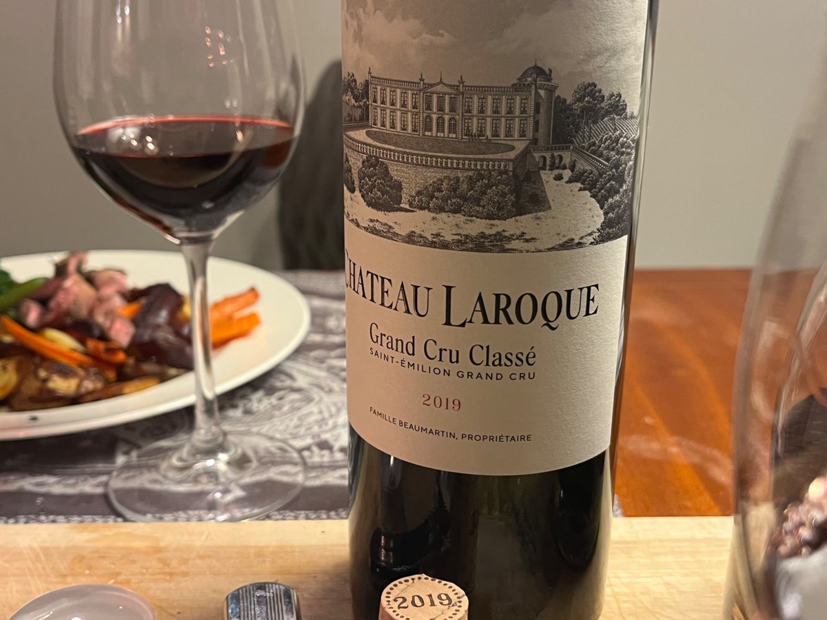 Jeremyonwine's tweet image. Had some deliveries recently &amp;amp; tucking into this wonderful #ChateauLaroque ‘19 tonight - cheers #wine #winelover #Bordeaux #StEmilion