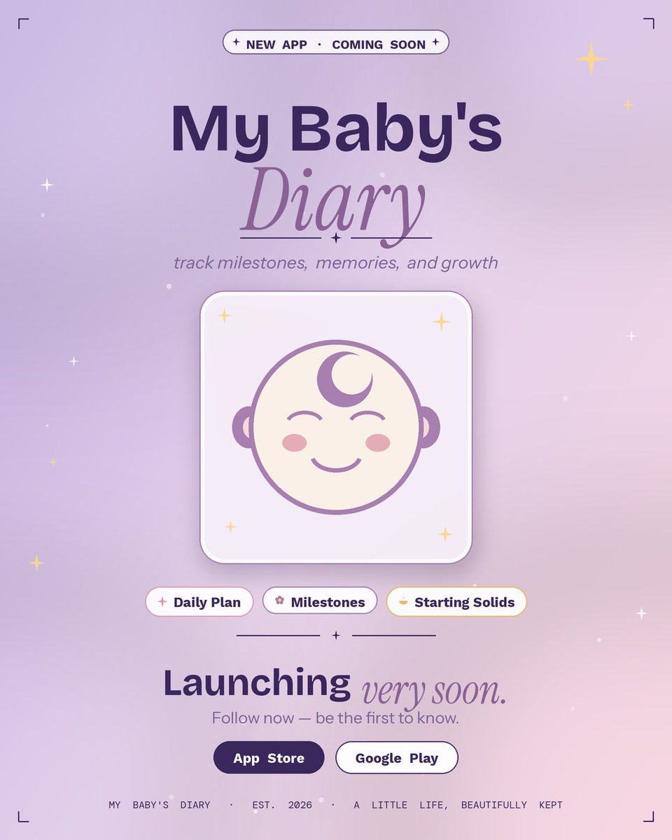 Angela182538's tweet image. First build.
First baby.
First time waiting on Apple AND Google reviews at the same time 🫡
My Baby's Diary is coming. Any day now.
Follow and DM me so you don't miss the moment 🫶 
#mom #businessai
