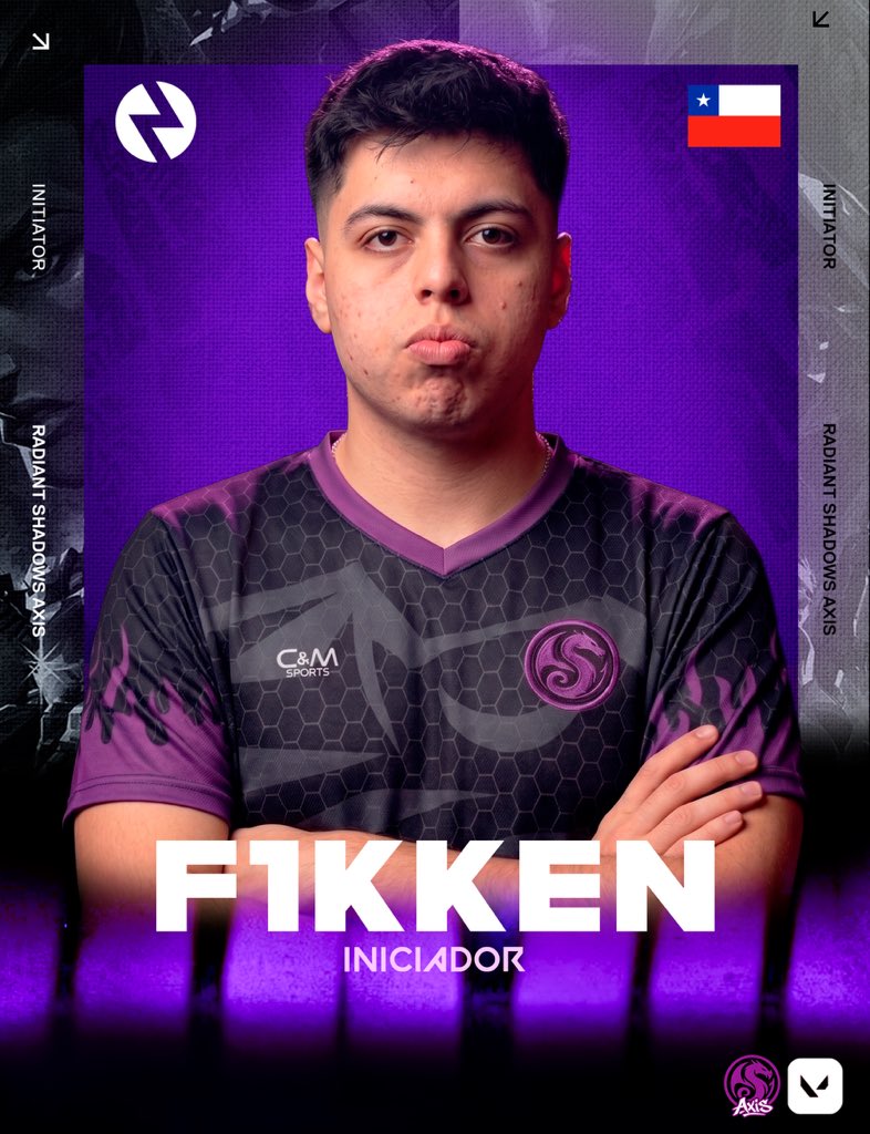 RadiantShadows_'s tweet photo. Ellos son:

FADI 🇻🇪 — IGL
F1KKENN 🇨🇱 — Iniciador
HMK 🇦🇷 — Entry https://t.co/bY2Qzit8Zh