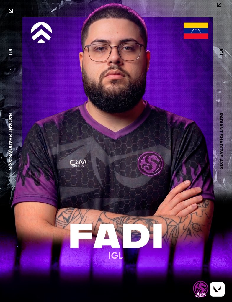 RadiantShadows_'s tweet photo. Ellos son:

FADI 🇻🇪 — IGL
F1KKENN 🇨🇱 — Iniciador
HMK 🇦🇷 — Entry https://t.co/bY2Qzit8Zh